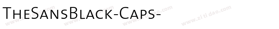 TheSansBlack-Caps字体转换