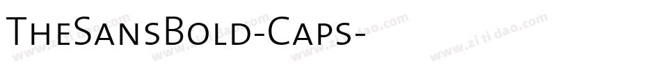 TheSansBold-Caps字体转换