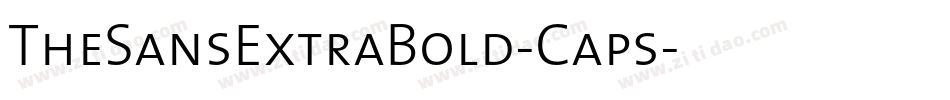 TheSansExtraBold-Caps字体转换