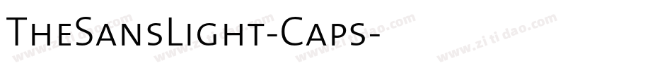 TheSansLight-Caps字体转换