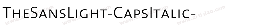 TheSansLight-CapsItalic字体转换