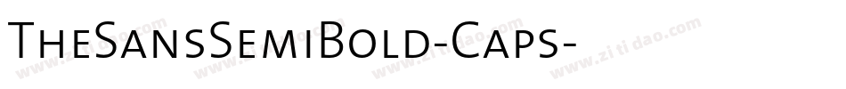 TheSansSemiBold-Caps字体转换