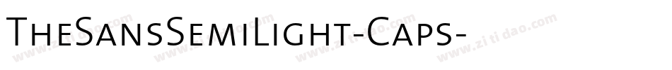 TheSansSemiLight-Caps字体转换