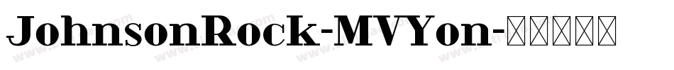 JohnsonRock-MVYon字体转换