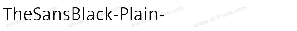 TheSansBlack-Plain字体转换