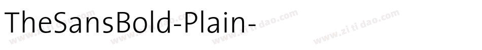 TheSansBold-Plain字体转换