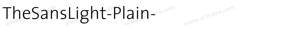 TheSansLight-Plain字体转换
