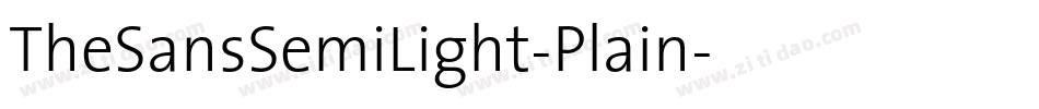 TheSansSemiLight-Plain字体转换