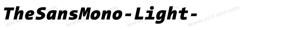 TheSansMono-Light字体转换