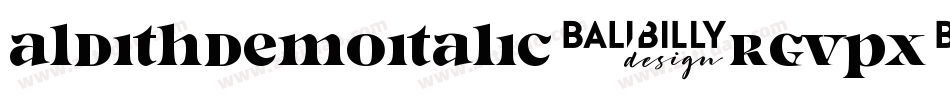 AldithDemoItalic-rgvpx字体转换