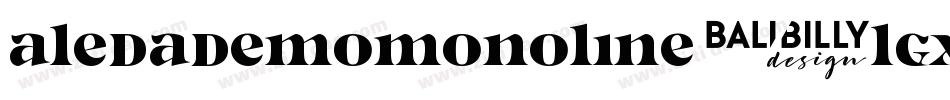 AledaDemoMonoline-lgxOV字体转换