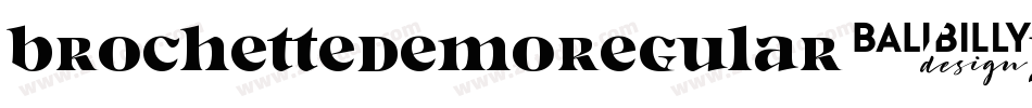 BrochetteDemoRegular-yeEY字体转换
