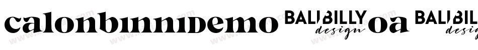 CalonBinniDemo-Oa1P字体转换
