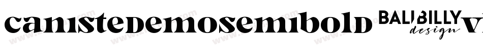 CanisteDemoSemibold-vLAZ字体转换