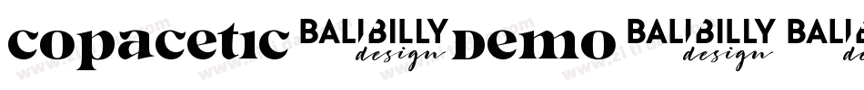 Copacetic-demo字体转换