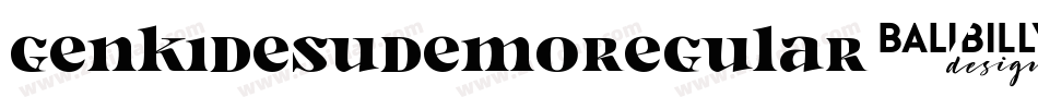 GenkiDesuDemoRegular-eZwD6字体转换