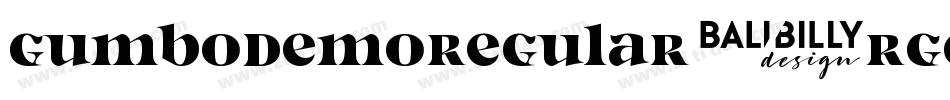 GumboDemoRegular-rggwO字体转换
