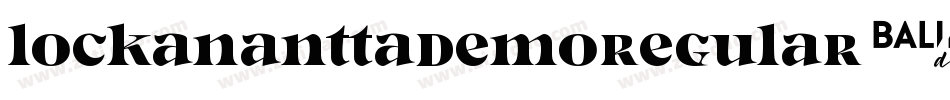 LockananttaDemoRegular-lgKve字体转换