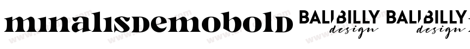 MinalisDemoBold-4meB字体转换