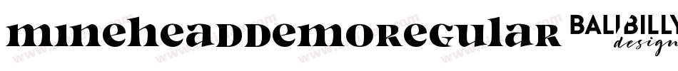 MineheadDemoRegular-MVZpn字体转换