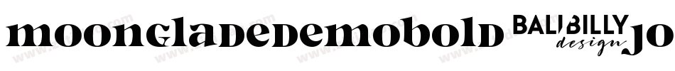MoongladeDemoBold-jOzM字体转换