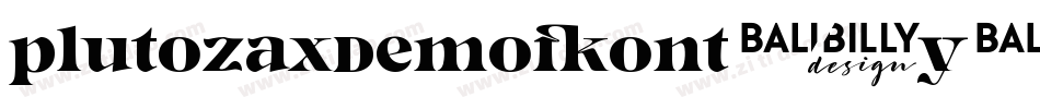 PlutozaxDemoFont-y5OY字体转换
