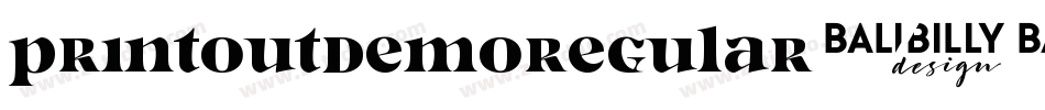 PrintoutDemoRegular-92E0字体转换 PrintoutDemoRegular-92E0字体转换