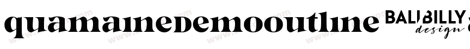 QuamaineDemoOutline-ALRWD字体转换