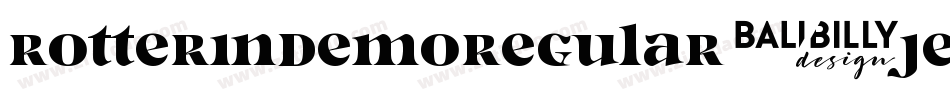 RotterinDemoRegular-jErM0字体转换