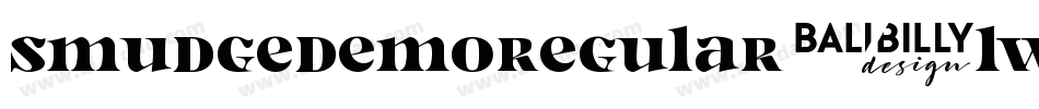 SmudgeDemoRegular-lWmy字体转换