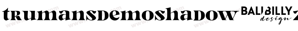 TrumansDemoShadow-z8rxw字体转换
