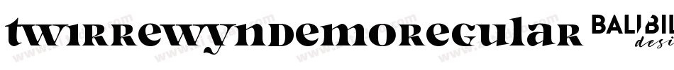 TwirrewynDemoRegular-6rwv字体转换