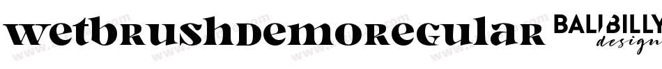 WetbrushDemoRegular-zVVX字体转换