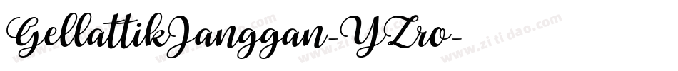 GellattikJanggan-YZro字体转换