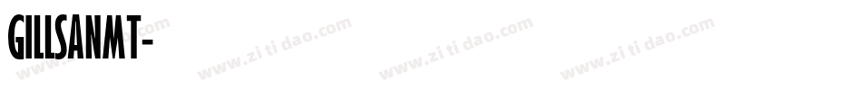 GILLSANMT字体转换