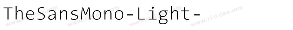 TheSansMono-Light字体转换