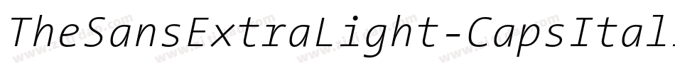 TheSansExtraLight-CapsItalic字体转换