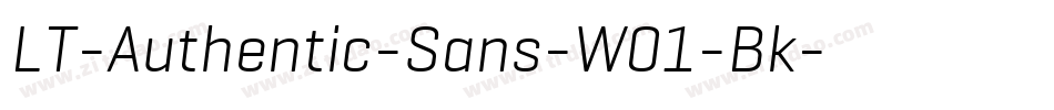 LT-Authentic-Sans-W01-Bk字体转换