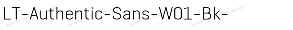LT-Authentic-Sans-W01-Bk字体转换