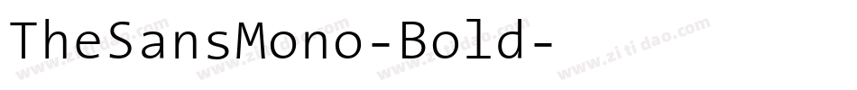 TheSansMono-Bold字体转换