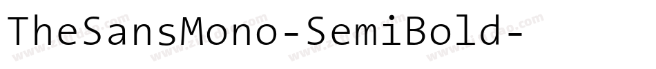 TheSansMono-SemiBold字体转换