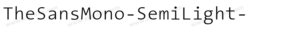 TheSansMono-SemiLight字体转换