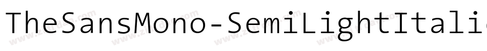 TheSansMono-SemiLightItalic字体转换