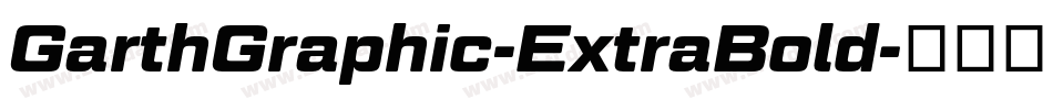 GarthGraphic-ExtraBold字体转换