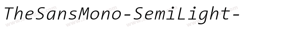 TheSansMono-SemiLight字体转换