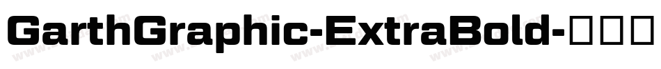 GarthGraphic-ExtraBold字体转换