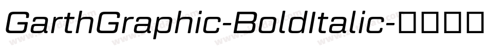 GarthGraphic-BoldItalic字体转换