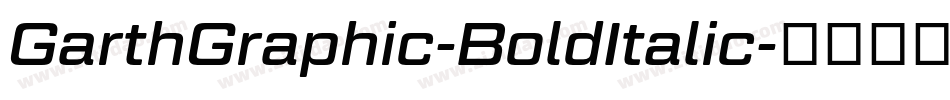 GarthGraphic-BoldItalic字体转换