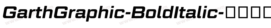 GarthGraphic-BoldItalic字体转换