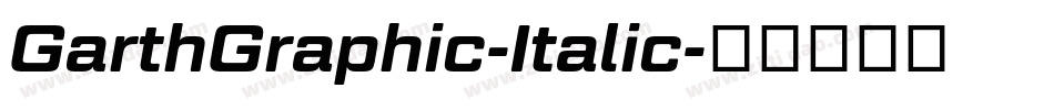 GarthGraphic-Italic字体转换